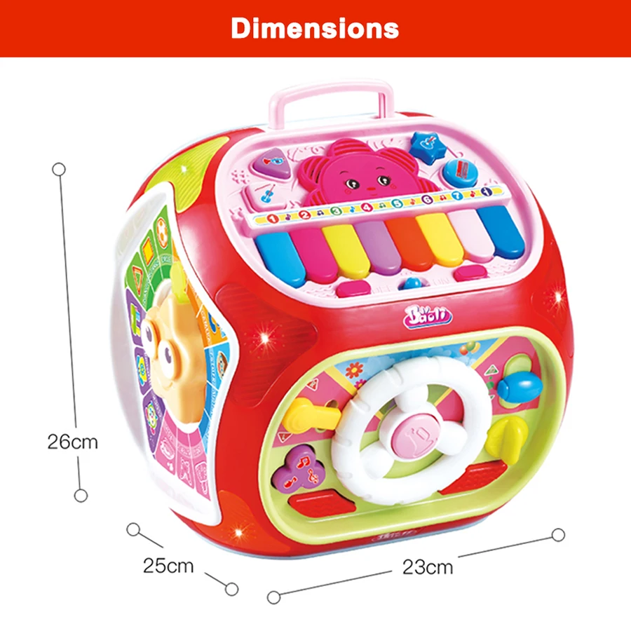 Многофункциональные Музыкальные Игрушки для малышей веселый домик детей куб