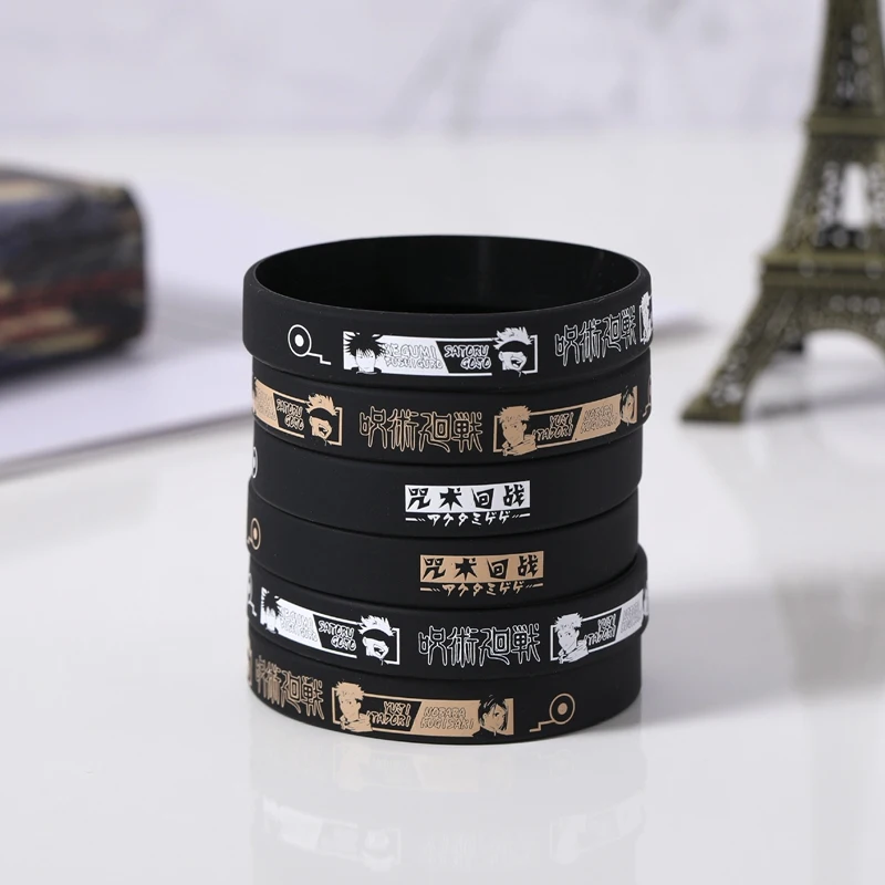 

Anime Jujutsu Kaisen Silicone Bracelet Two-dimensional Bracelet Surrounding Luminous Accessories For Gifts