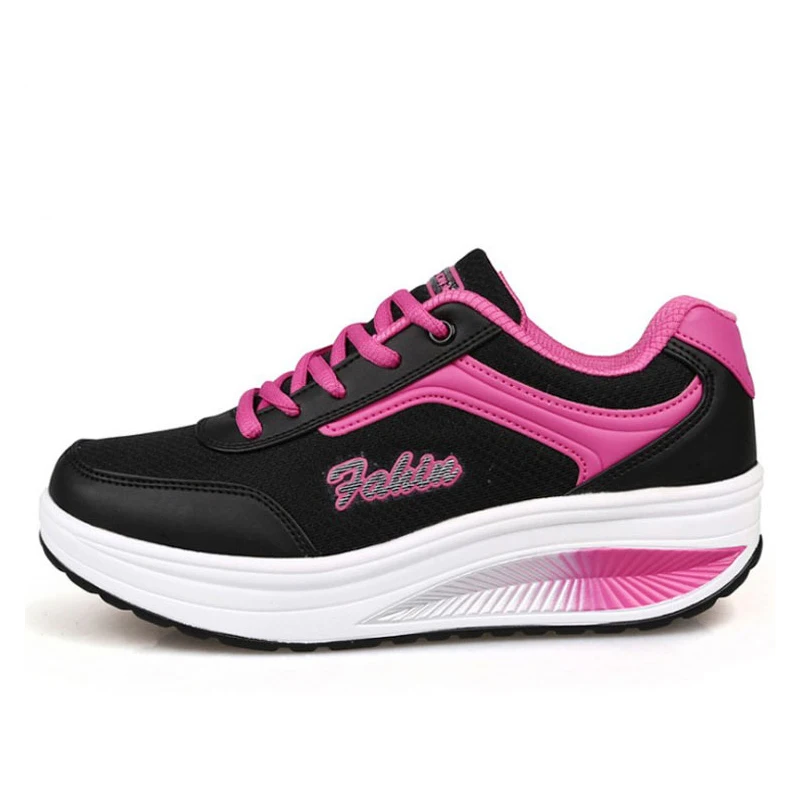 Кроссовки женские на платформе дышащие водонепроницаемые танкетке повседневная