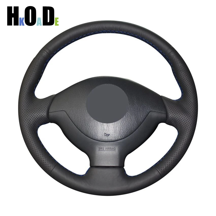 

Черная искусственная кожа чехол на руль ручной работы чехол рулевого колеса автомобиля для Suzuki Jimny 2007-2012