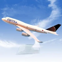 1400 united airliners b747 diecast alloy airplane plane model kids airliner simulation aircraft toy collectible gift decoration