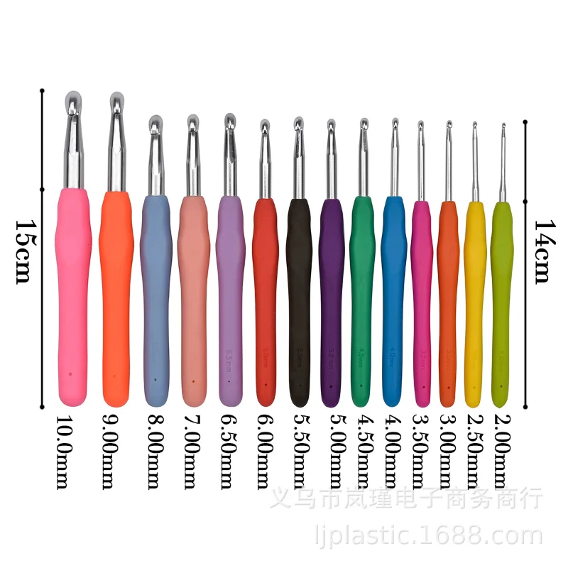 

Soft Handle Crochet Embroidery Needle Tool Set Woolen Needles DIY Knitting Needles Set Weave Sewing Needles Tool Drop Shipping