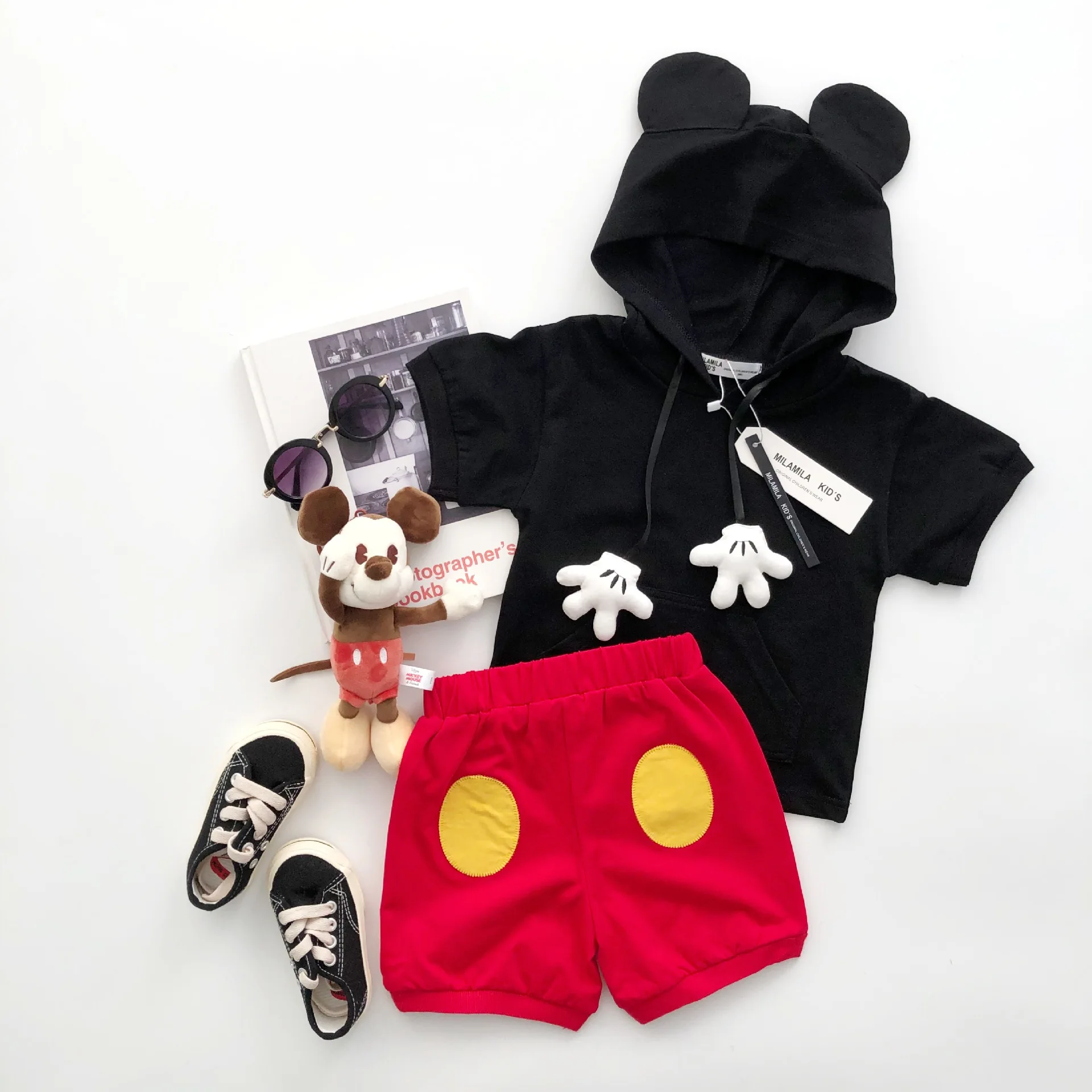 Tonytaobaby Summer Dress Boys and Girls Cartoon Three-dimensional Set Rat Spring Clothes | Детская одежда и обувь