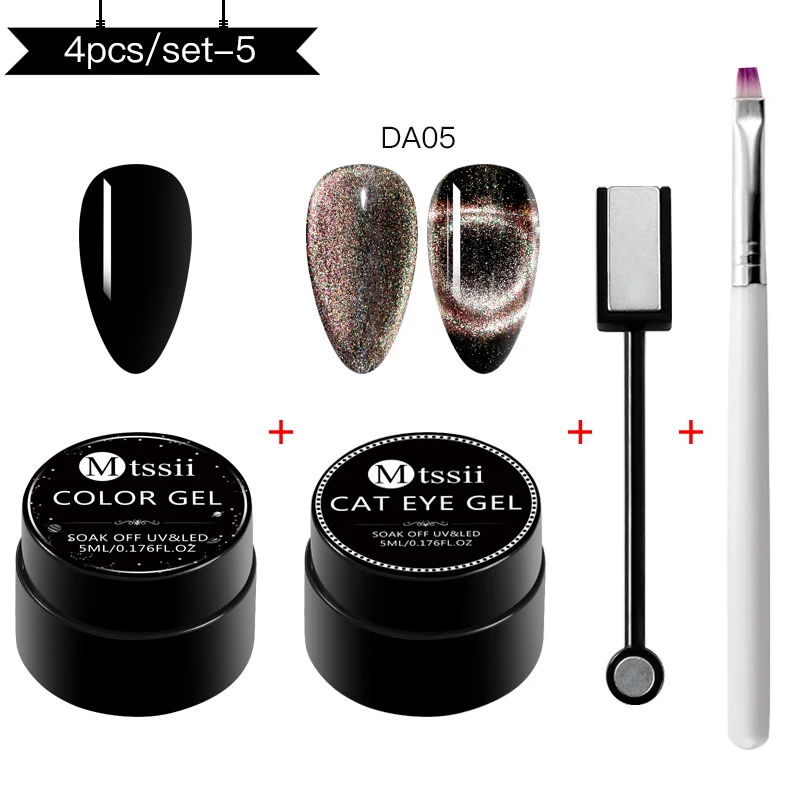 ZH07992 Mtssii 5 мл 9D Galaxy Cat Eyes светодиодный Гель-лак для ногтей Хамелеон для использования с магнитом УФ-лак для ногтей Блестящий гель нужен черный базовый слой - Цвет: ZH07992