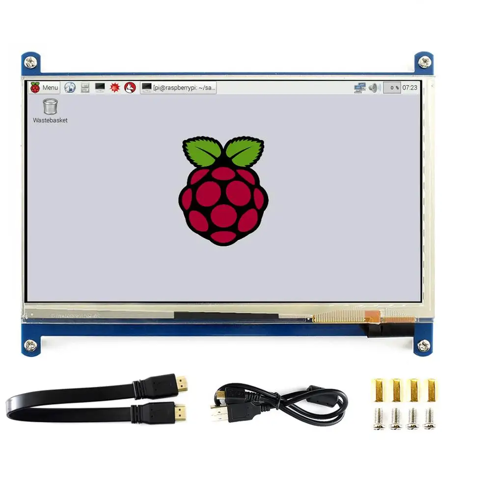 Kaufen 7 Zoll Kapazitiven Touchscreen LCD (C) Für Raspberry Pi, 1024*600,IPS, Low Power Verbrauch Unterstützt Windows 10/8,1/8/