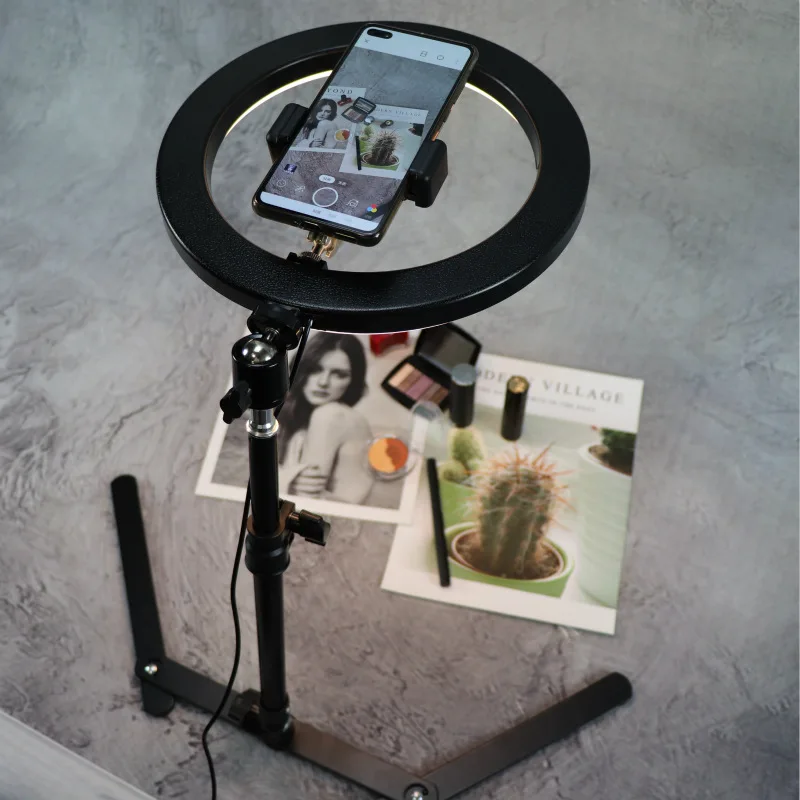 

Foldable Mobile Phone Overhead Stand Live Light Extension Rod Microphone Shooting Support SLR Mount Photo Studio Bracket