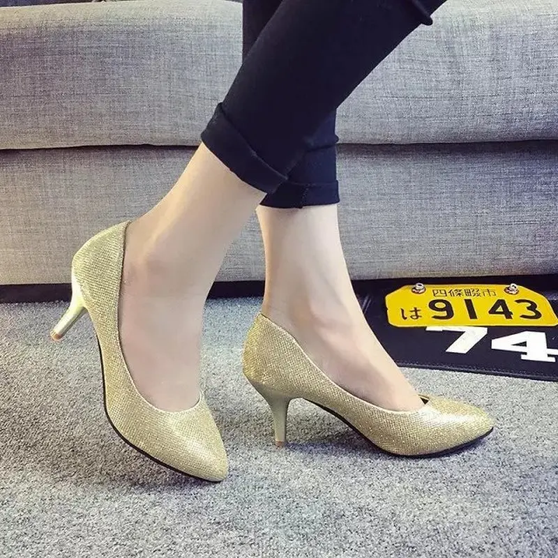 Лидер продаж Женская обувь на высоком каблуке Сезон весна-осень Коллекция 2020