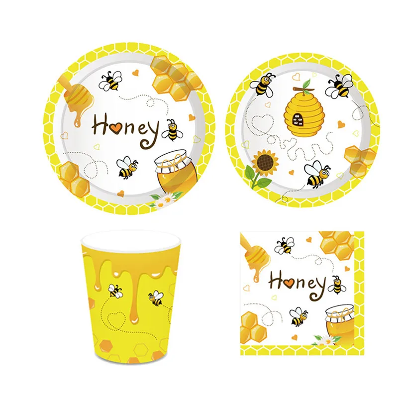 44 шт Мёд пчелы вечерние принадлежности для дня рождения украшения набор