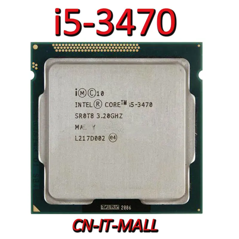 Процессор Intel Core i5-3470 CPU 3 2 ГГц 6 Мб кэш 4 ядра потока LGA1155 | Компьютеры и офис