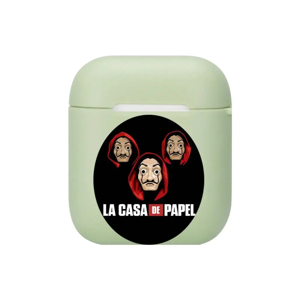 

Spain TV Money Heist House Paper Soft Silicone Cases For Apple Airpods 1/2 Protective Case Bluetooth Wireless Earphone Cover For