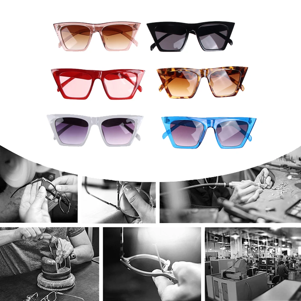 

Vintage Retro Women Cat Eye Sunglasses Fashion Shades Oversized Glasses Popular