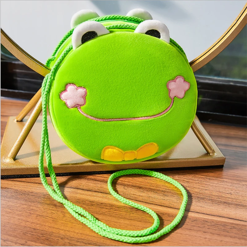 

Tote Bag short plush cute zero wallet Plush children's shoulder bag gift for girls