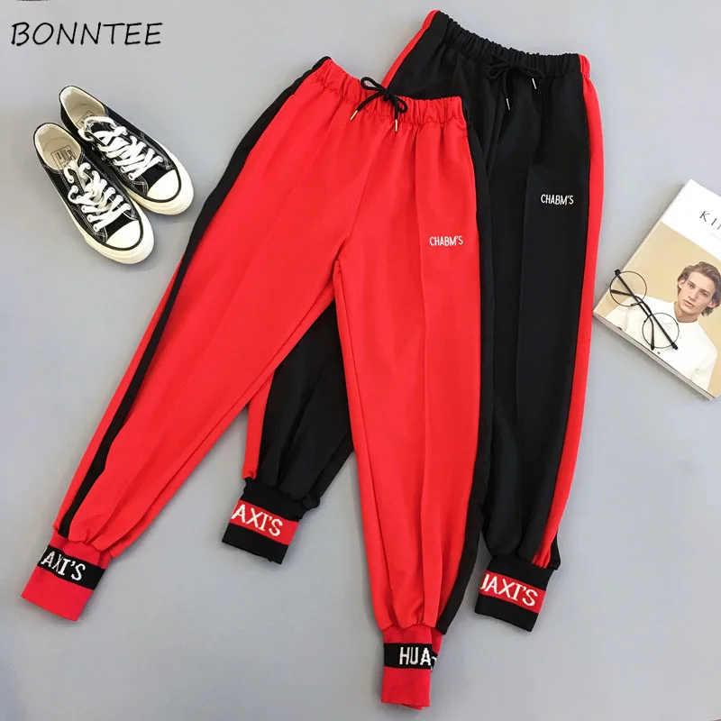 Брюки женские студенческие в Корейском стиле модные хип хоп Харадзюку