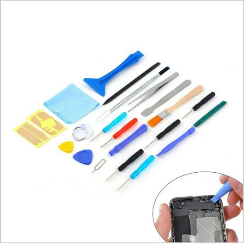 22 in 1 Cell Phones Opening Pry Repair Tool Kits Mobile Phone Screwdriver Spudger Hand Set for iphone Samsung Sony | Мобильные