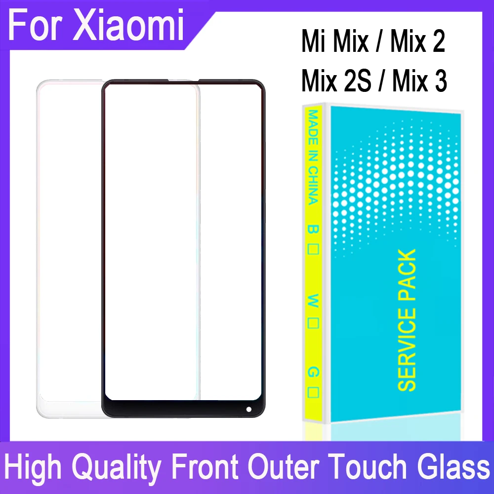 ЖК-дисплей Сенсорная Панель переднее стекло для Xiaomi Mi Mix 2 2S 3 внешнее сенсорный