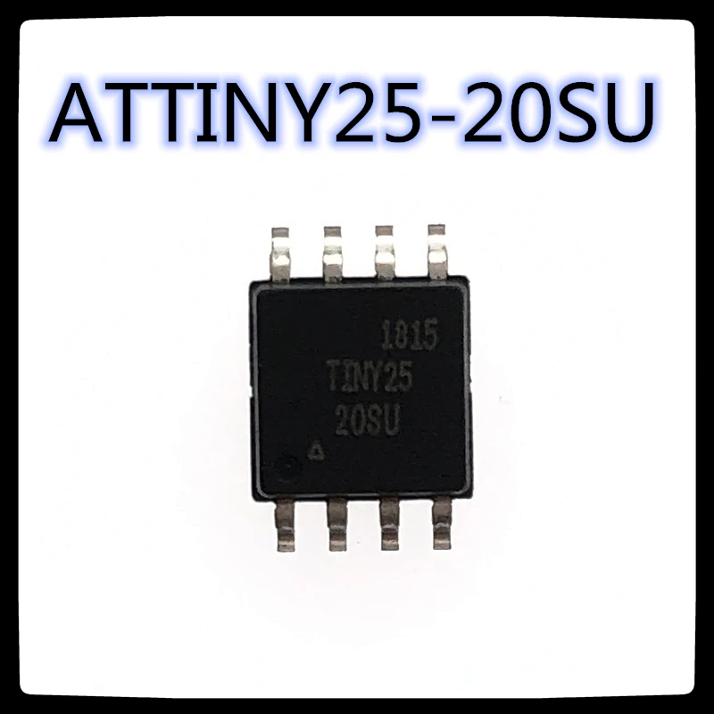 (10 шт-20 шт) ATTINY25-20SU лапками углублением SOP-8 ATTINY25 SOP8 Код: TINY25 20 МГц 2KB микроконтроллер