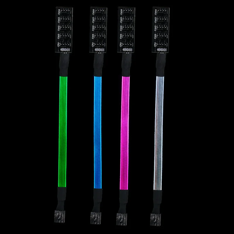 Рукав PWM вентилятор концентратор разветвитель со светодиодной RGB подсветкой