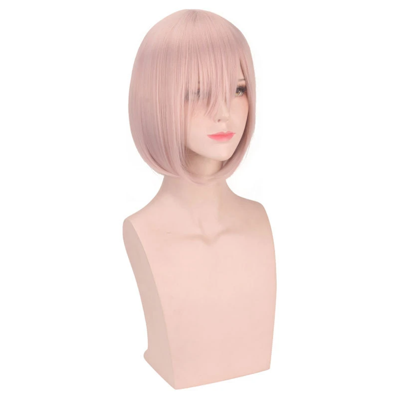 

Game Anime Fate/Grand Order Apocrypha Mash Kyrielight Wig Cosplay Wigs Playing Long Light Pink Hair Hair Halloween 1:1 Wigs