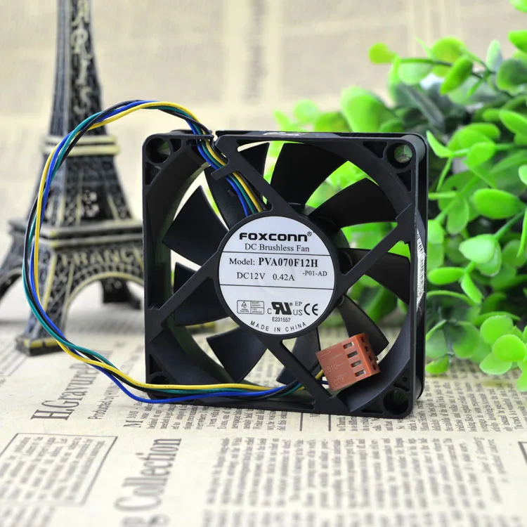

NEW PVA070F12H 12V 0.42A 7CM 7020 4 wiresPWM Motor protection cooling