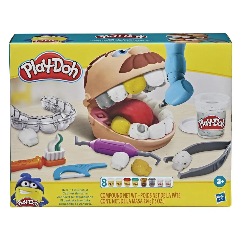 Набор игровой Play Doh Мистер Зубастик с золотыми зубами F12595L0|Пластилин| |