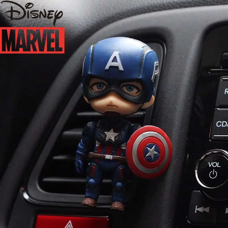 

Disney Marvel Beauty Team Iron Man Spider-Man Car Interior Decoration Ornaments Air Outlet Perfume Doll Male