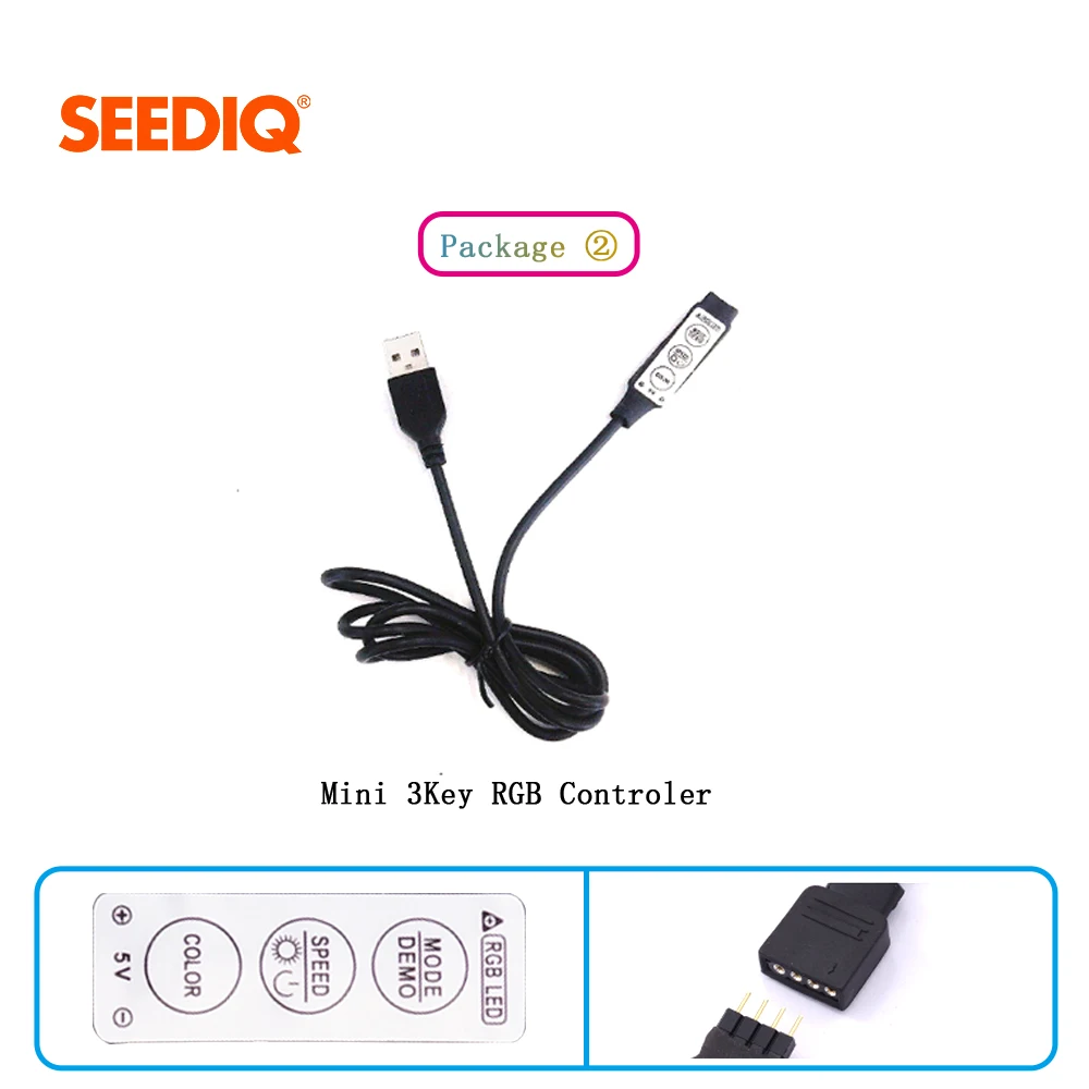 Светодиодный Управление 3Key/24Key ИК пульт дистанционного управления Wi Fi DC5V 24V С