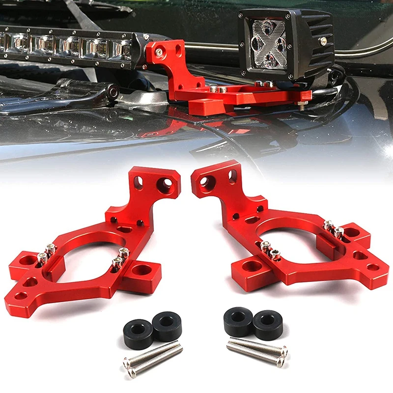

Hood Light Mount Front Cover LED Light Bar Mount for Jeep Wrangler Unlimited JL Sahara Rubicon Sport 18-19