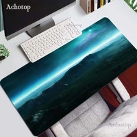 landscape forest white clouds mouse pad gamer play mat smooth writing pad desktops mate gaming keyboard for computers mouse pad