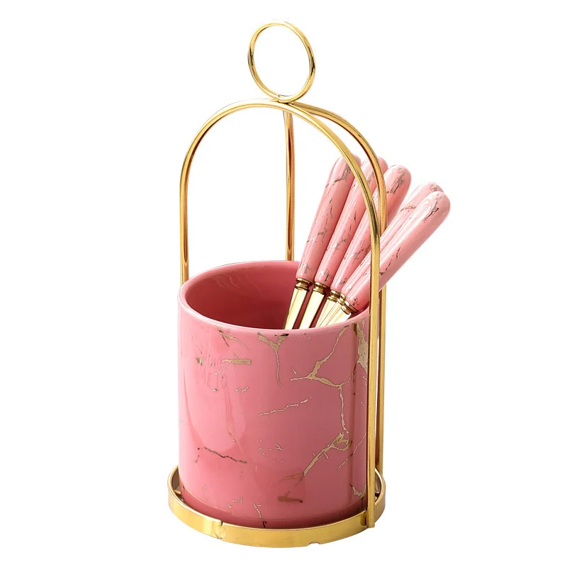 Набор из ложки и вилки мраморной керамики 410 набор керамической посуды для