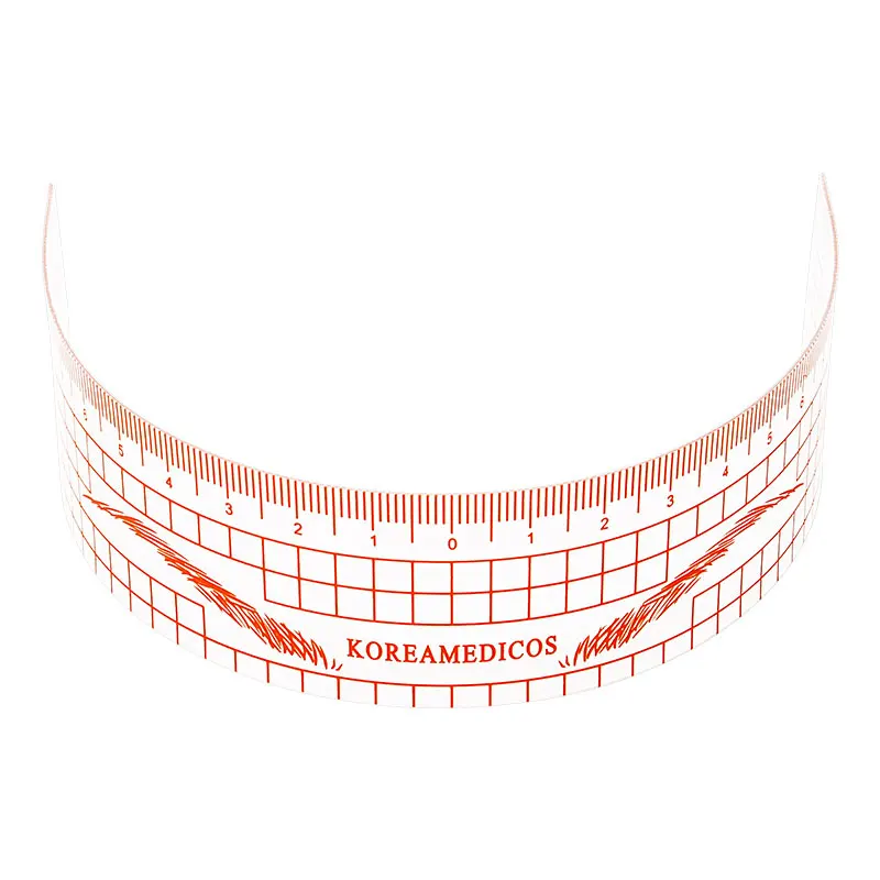 1 шт. многоразовая полупостоянная линейка для бровей измерительный инструмент