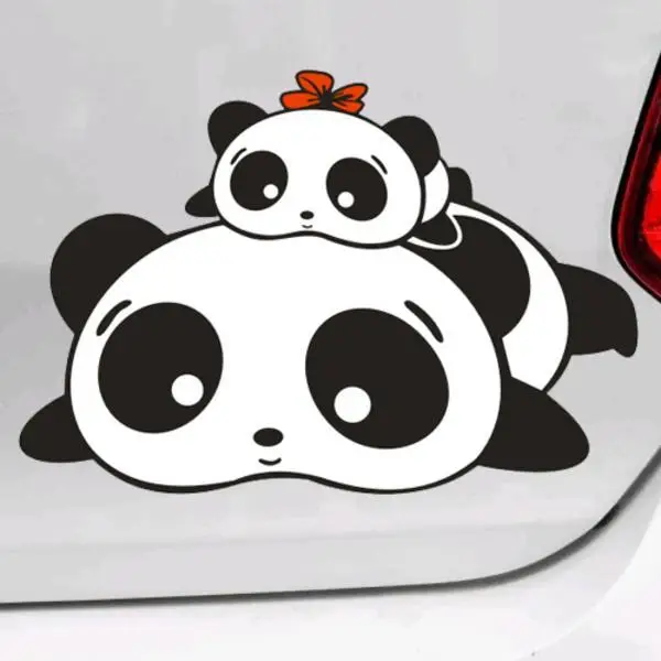 

Personalized Car Stickers for bmw renault all cars Chinese Panda Cute Body Sticker Cartoon Slowly Snail Car Sticker Waterproof