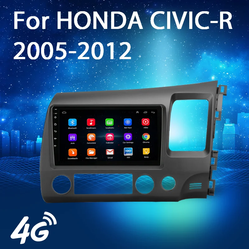 

DSP Autoradio Android 10 For HONDA CIVIC-R Right peptide 2005-2012 Car Radio Tape Recorder Multimedia Player Navigation carplay