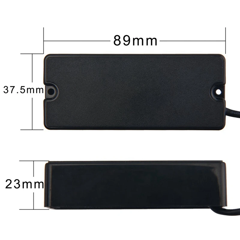 Черный 4 струнная бас гитара звукосниматель пассивный мост и шеи провода|Детали