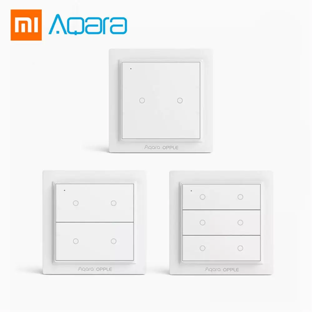 Новая международная версия Xiaomi Aqara opply беспроводной умный переключатель ZigBee 3,0 работает с Mijia App Apple HomeKit настенный переключатель