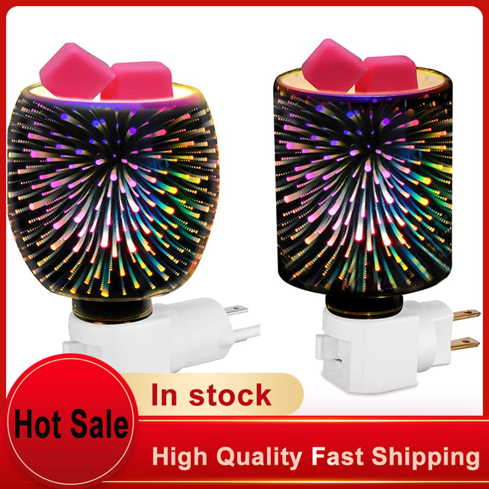 

3D Creative Colorful Aromatherapy Wax Melting Lamp Plug-in Dimming Bedroom Incense Stove Table Lamp Night Light DH