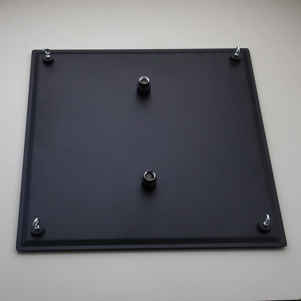 YANKSMART 20 ''дюймов черная ванная комната дождевая квадратная душевая головка потолочные смесители одна душевая головка s кран