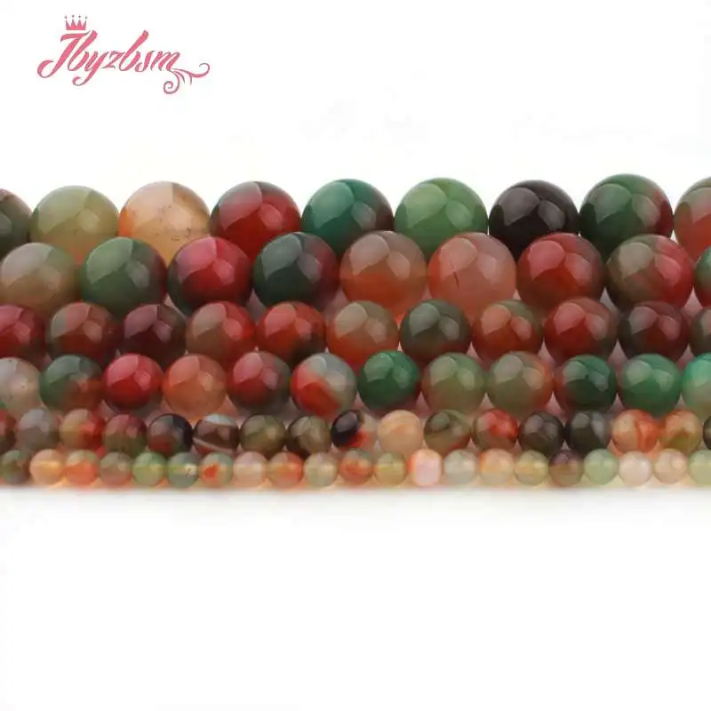 

Бусины Из Натурального малахата и агата, круглые гладкие каменные бусины для изготовления ювелирных изделий «сделай сам», для ожерелий, бра...