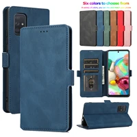 case for samsung galaxy a32 a42 a52 a72 5g retro pu leather flip wallet case protection shockproof phone cover card stand slot