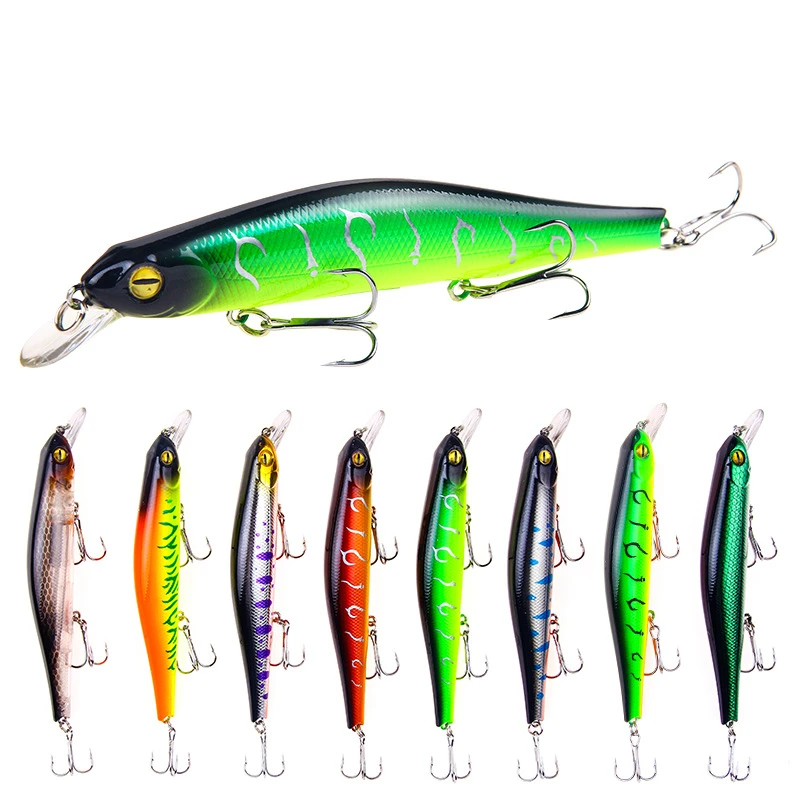 

1 pcs Fishing Lure Hard Bait 12.5cm/17.7g Minnow Crankbait Wobblers Peche Bass Artificial Baits Pike Carp Lures