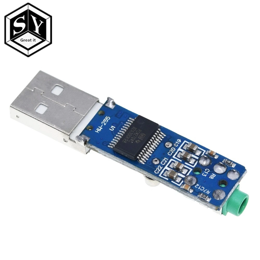 Звуковая карта GREAT IT 5V Mini PCM2704 USB DAC HIFI Power Decoder Board модуль для Arduino Raspberry Pi 16 бит |