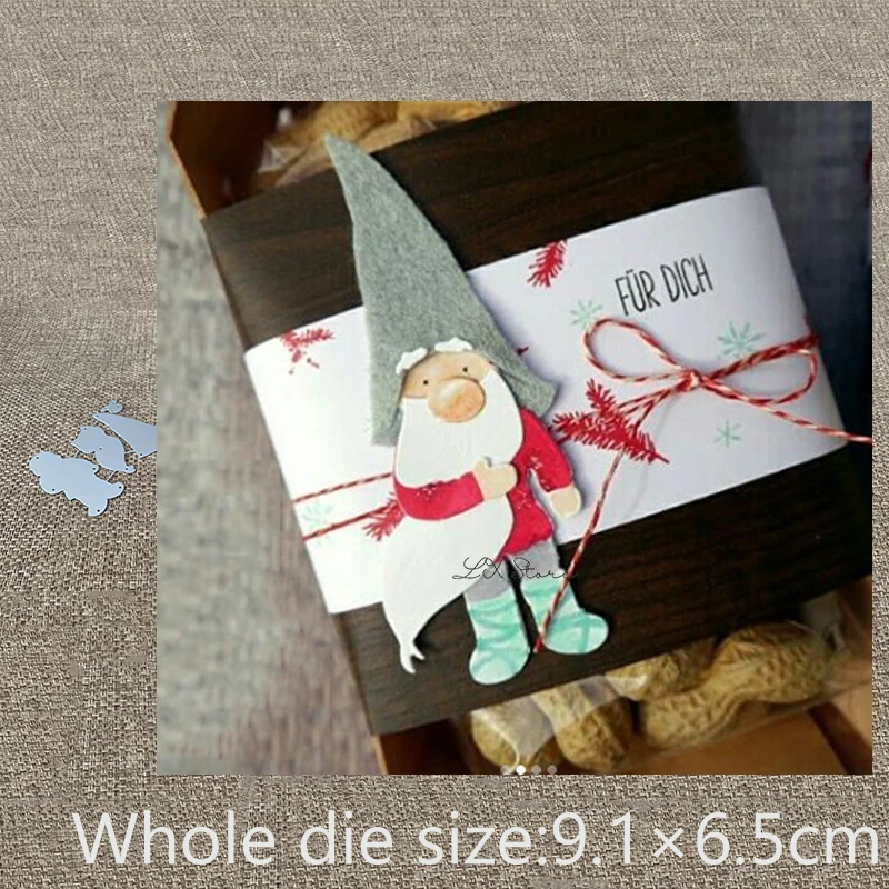 Новый дизайн ремесло металла вырубки Санта Клаус гном украшения скрапбук альбом