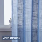 Льняные прозрачные Занавески s для спальни, белый тюль, занавески для гостиной, кухни, однотонные оконные занавески s, оконные занавески s