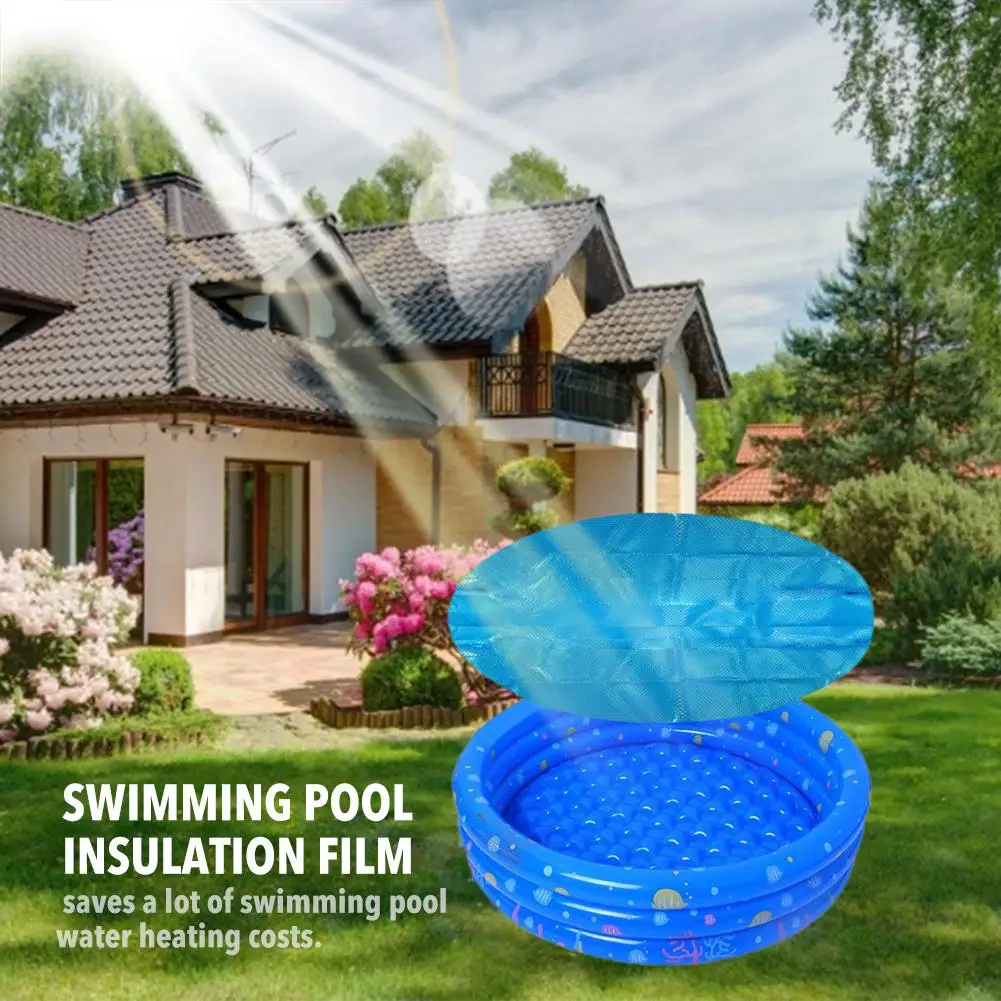 

Newest Pool Cover Round Solar Swimming Pool Tub Cover Outdoor Bubble Blanket Accessories