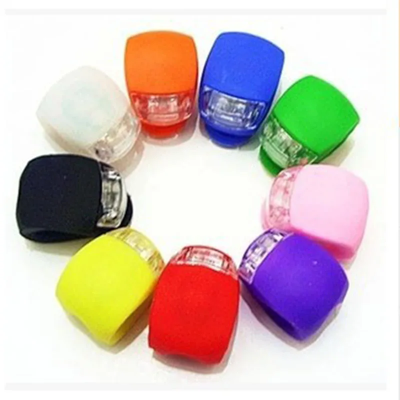 Велоспорт Предупреждение светильник силиконовый Велосипедные фары шлем