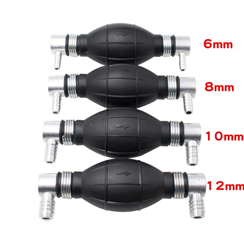 1 шт. Двойные изогнутые головки топливный насос резиновый ручной праймер для