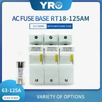 ac 1sets 3p fuse base 690v with 22x58mm fast blow ceramic fuse core 63a 80a 100a 125a ro17