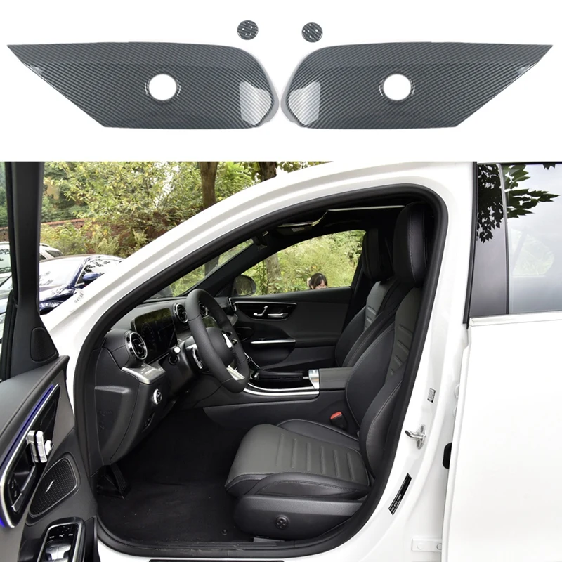 

1 Pair Car Seat Adjustment Switch Panel Trim Cover ABS for Mercedes-Benz C-Class W206 C260 2022 Carbon Fiber