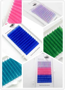 Ресницы Накладные синего цвета CD, 20200,07815 мм, 0,1