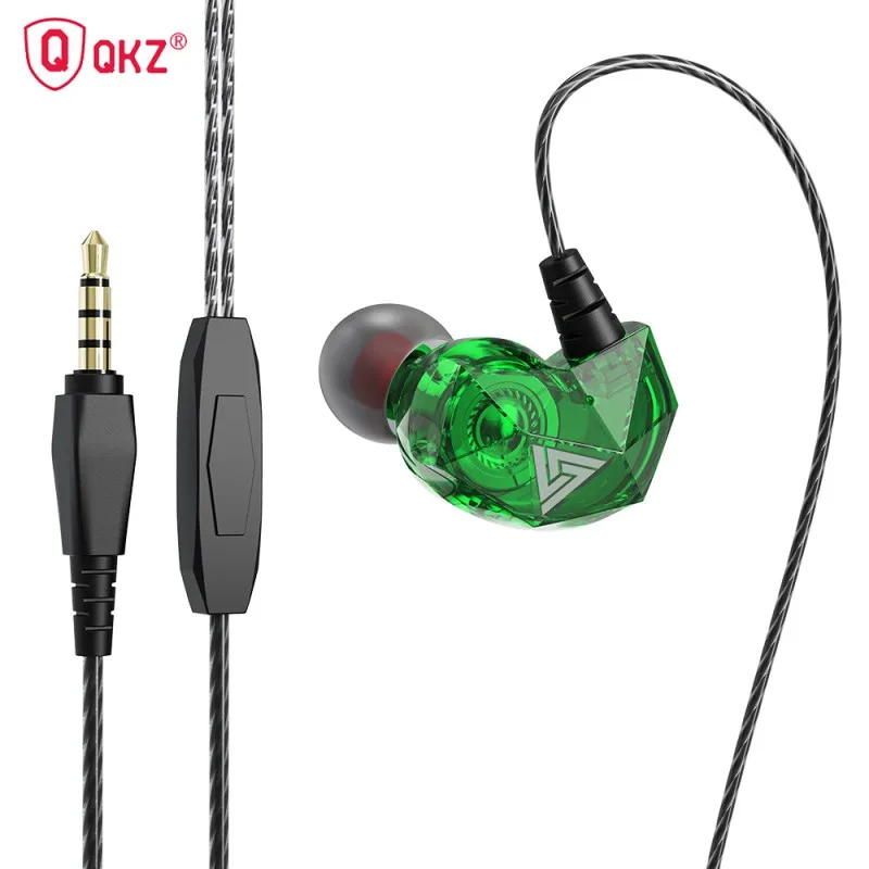 

Original QKZ AK2 Sport Headphone With Mic Diamond Fuselage Earphone Earbuds Sport Earpiece With Mic Comfortable To Wear