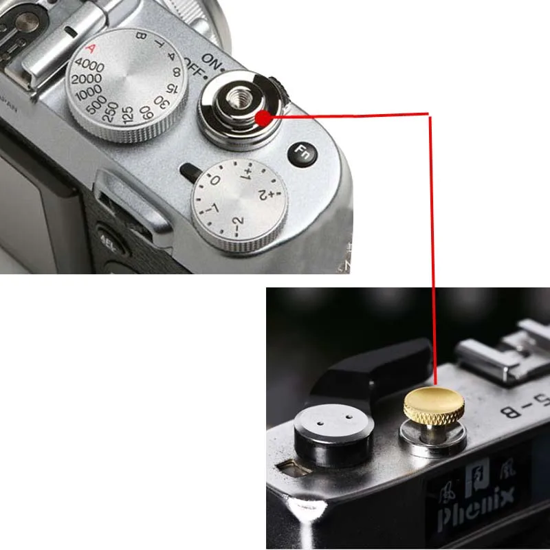 Металлическая кнопка спуска затвора для камеры Fujifilm XT3 XT30 XT20 Leica M series micro